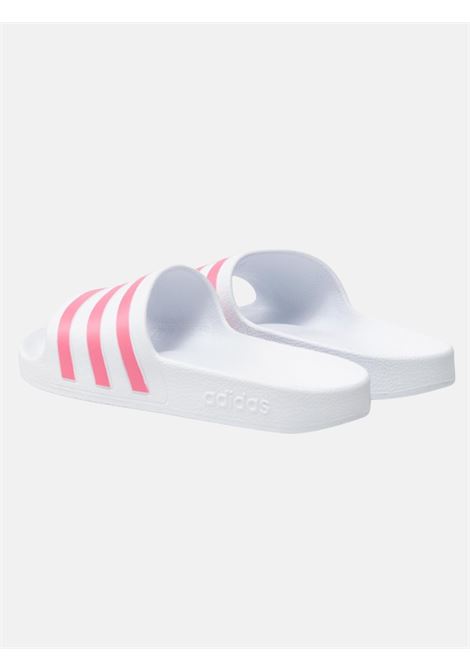 Pink 3stripes white women's slippers ADIDAS PERFORMANCE | GZ5237.